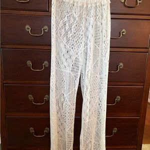 Blue Island White Lace Pants